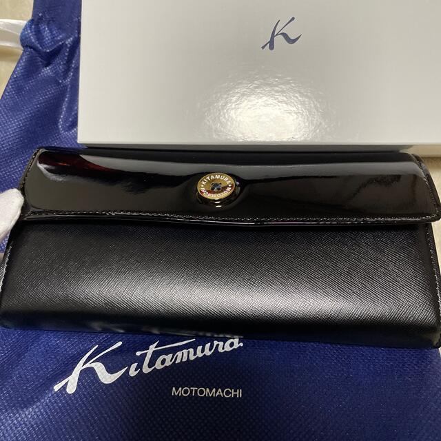 Kitamura - キタムラ 長財布 ブラック/エナメル 未使用の通販 by ぽ