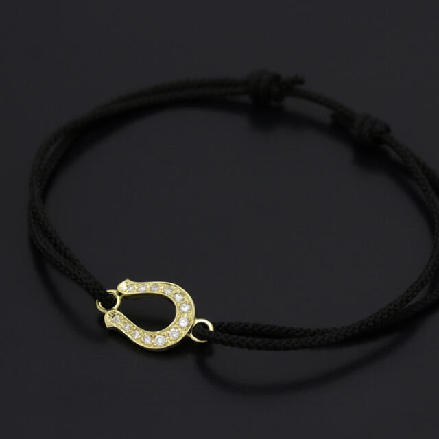 マルチボーダーシリーズ SYMPATHY OF SOUL ホースシューコードブレスレット K18 ダイヤ 通販 SYMPATHY of SOUL K18 ダイヤモンド コードブレスレット