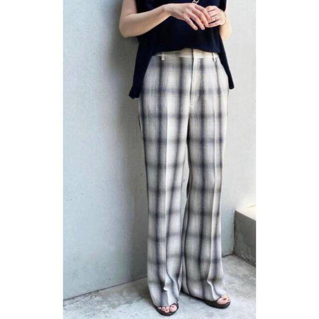 Plage - plage2021SS☆Ombre check パンツ☆プラージュの通販 by ...