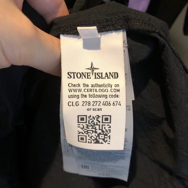 stone island ストーンアイランド ナイロンジップシャツ Sサイズ