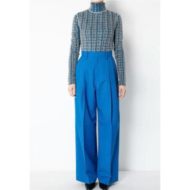 IRENE アイレネ Cut yarn knit tops ブルー