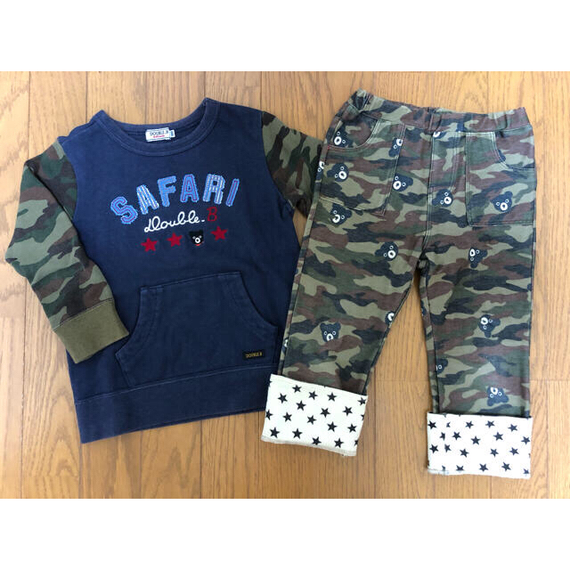 ☆専用☆ミキハウス トレーナー4点、迷彩柄上下セット キッズ/ベビー/マタニティのキッズ服男の子用(90cm~)(Tシャツ/カットソー)の商品写真