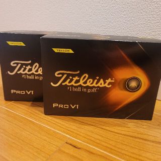 タイトリスト(Titleist)のタイトリストTitleist PROV1イエロー 2ダースセット(ゴルフ)