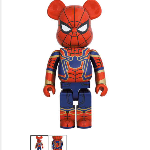 MEDICOM TOY(メディコムトイ)の即日発送 BE@RBRICK IRON SPIDER 1000％ エンタメ/ホビーのフィギュア(その他)の商品写真