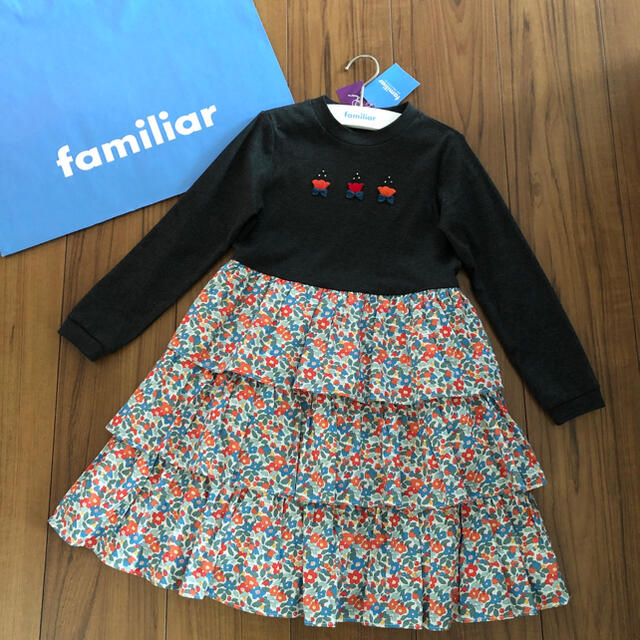 【ご専用】ファミリア 新品ワンピース 120キッズ服女の子用(90cm~)