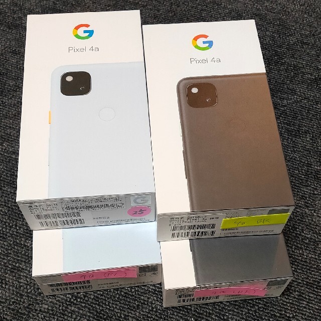 Google Pixel(グーグルピクセル)の新品・未使用　SIMフリー　Google Pixel 4a 128GB スマホ/家電/カメラのスマートフォン/携帯電話(スマートフォン本体)の商品写真