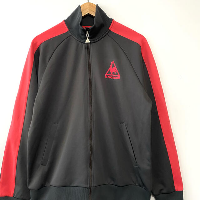 le coq sportif(ルコックスポルティフ)の美品 ルコックスポルティフ ロゴプリント ジャージ トラックジャケット L メンズのトップス(ジャージ)の商品写真