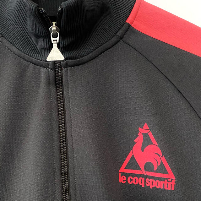 le coq sportif(ルコックスポルティフ)の美品 ルコックスポルティフ ロゴプリント ジャージ トラックジャケット L メンズのトップス(ジャージ)の商品写真