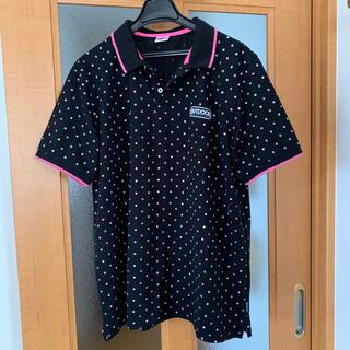 アウトドア(OUTDOOR)のポロシャツ OUTDOOR 黒 白×ピンクドット 大きいサイズ (ポロシャツ)