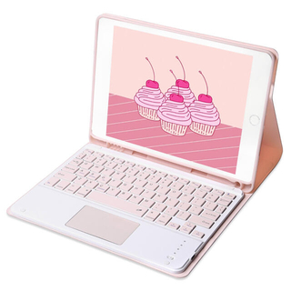 【新品】ピンク　10.2インチiPadケース　タッチパッド搭載キーボード(iPadケース)