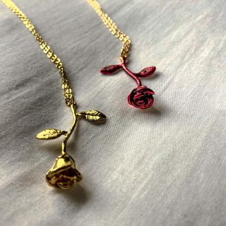 ロキエ(Lochie)の୨୧ Vintage rétro Rose Necklace(ネックレス)