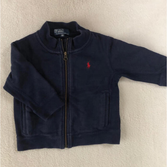 POLO RALPH LAUREN(ポロラルフローレン)のジップアップ　80 ラルフローレン  キッズ/ベビー/マタニティのベビー服(~85cm)(トレーナー)の商品写真