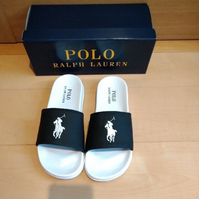 POLO RALPH LAUREN(ポロラルフローレン)の専用💛新品未使用✨ラルフ・ローレン　サンダル　シャワーサンダル　ブラック レディースの靴/シューズ(サンダル)の商品写真