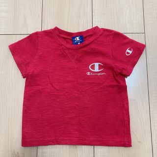 チャンピオン(Champion)のチャンピオン　90センチ　Tシャツ　赤　子ども服　男女兼用(Tシャツ/カットソー)