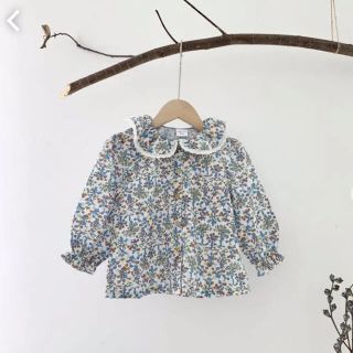 ボンポワン(Bonpoint)の美品♡小花柄ブラウス　120cm(ブラウス)