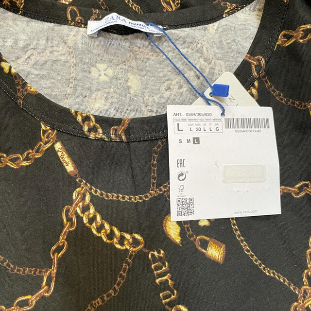 ZARA(ザラ)のZARA タグ付　Ｔシャツ レディースのトップス(Tシャツ(半袖/袖なし))の商品写真