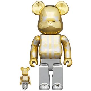 メディコムトイ(MEDICOM TOY)のBE@RBRICK はっぴ東京 金メッキ 100％ & 400％(その他)