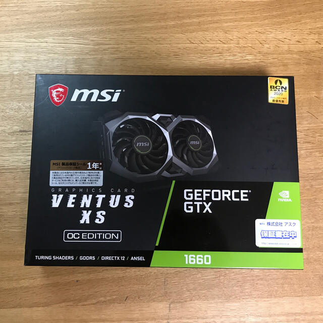 GeForce GTX 1660 VENTUS XS 6G OC 大人女性の www