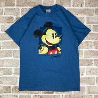 ディズニー(Disney)のDisneyディズニー GUAM Tシャツ 古着 アメリカ製  90s ブルー(Tシャツ/カットソー(半袖/袖なし))