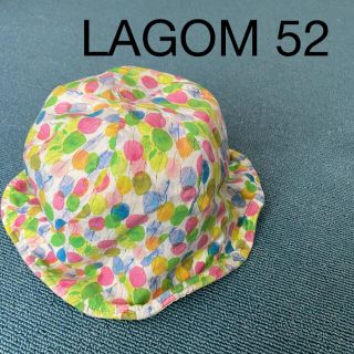 ラーゴム(LAGOM)のLAGOM ラーゴム　チューリップ帽子　風船柄リバーシブル　52 子供用(帽子)