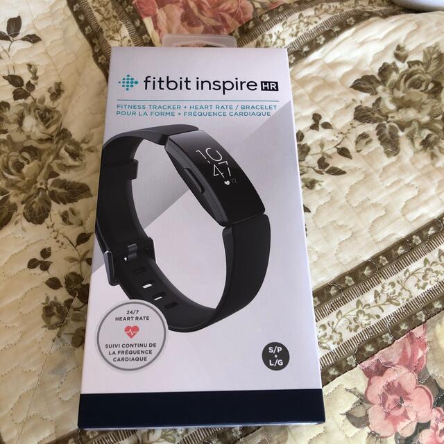 トレーニング用品fitbit inspire HR ブラック★新品未使用