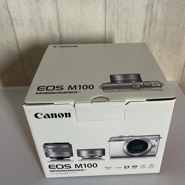 【新品】CANON EOS M100 ダブルレンズキット　ブラック