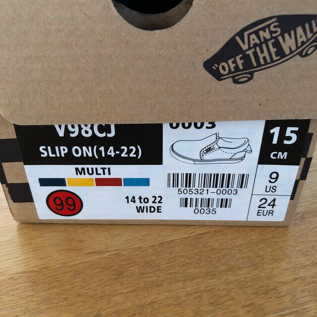 VANS(ヴァンズ)のVANS スリッポン　15cm キッズ/ベビー/マタニティのキッズ靴/シューズ(15cm~)(スリッポン)の商品写真