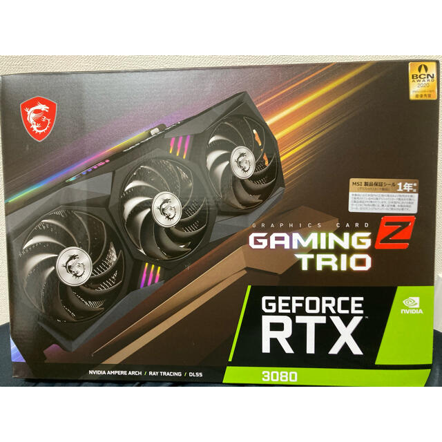 【新品】MSI RTX 3080 GAMING Z TRIO 10G10GBメモリ規格