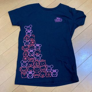 ディズニー(Disney)のツムツム　Tシャツ　黒(Tシャツ(半袖/袖なし))