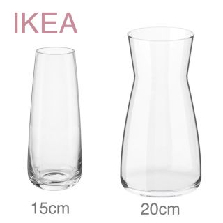 イケア(IKEA)の【新品】IKEA イケア フラワーベース 花瓶 2点セット F ☆(花瓶)