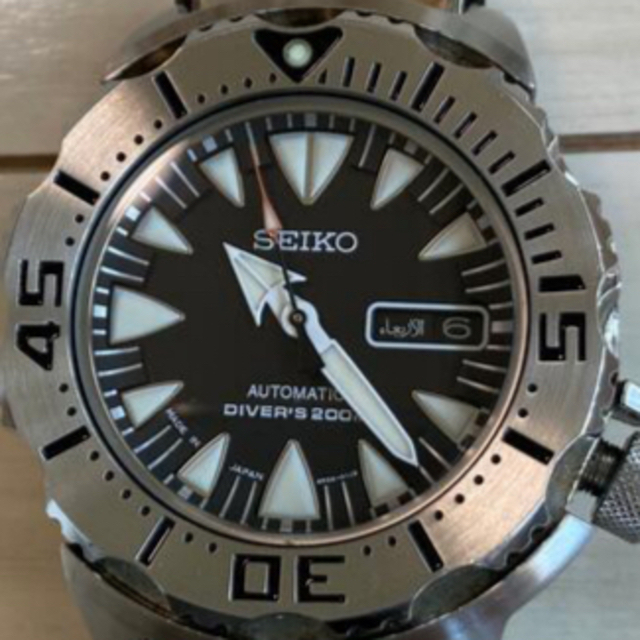 SEIKO(セイコー)のセイコー　ブラックモンスター　シャークトゥース　日本製  メンズの時計(腕時計(アナログ))の商品写真