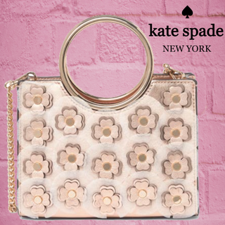 ケイトスペードニューヨーク(kate spade new york)の★SALE☆【kate spade】サムフラワーアップリケブレスバック(ハンドバッグ)