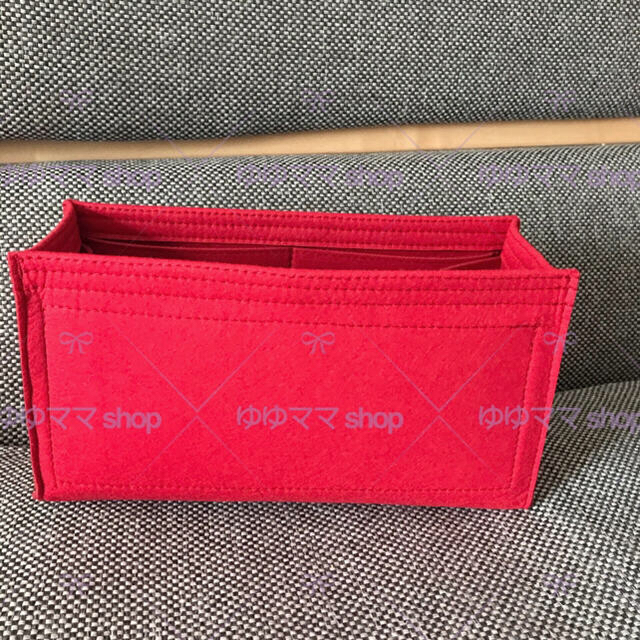 新品バッグインバッグ インナーバッグ オンザゴー MM用 赤色rd 1