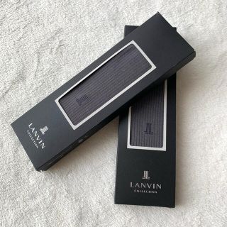 ランバンコレクション(LANVIN COLLECTION)の【新品・未使用】ランバンコレクション　メンズ　ソックス　靴下　グレー　2足セット(ソックス)