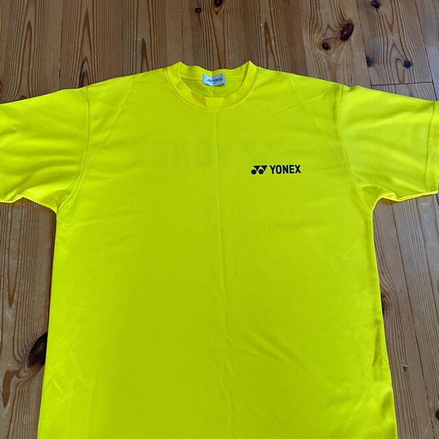 YONEX(ヨネックス)のヨネックスTシャツ　黄色　Mサイズ　YU様専用 スポーツ/アウトドアのテニス(ウェア)の商品写真