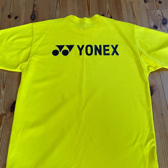 YONEX(ヨネックス)のヨネックスTシャツ　黄色　Mサイズ　YU様専用 スポーツ/アウトドアのテニス(ウェア)の商品写真