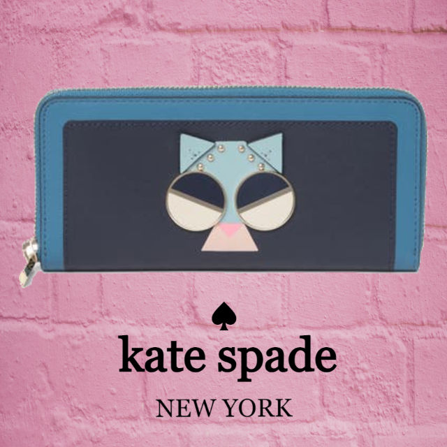 ★SALE☆【kate spade】スリム子猫のコンチネンタル長財布財布