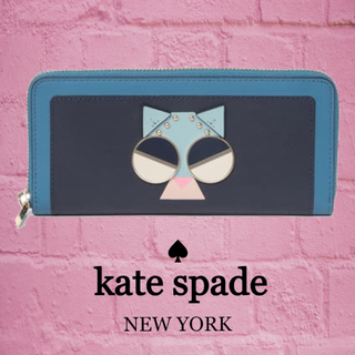 ケイトスペードニューヨーク(kate spade new york)の★SALE☆【kate spade】スリム子猫のコンチネンタル長財布(財布)