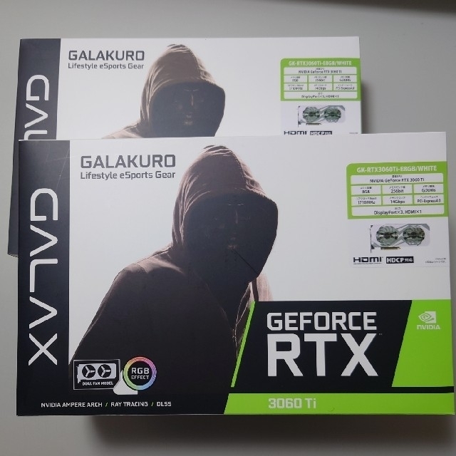 GALAKURO NVIDIA GEFORCE RTX 3060 Ti 　2台非対象電波法