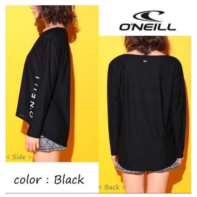 O'NEILL(オニール)のO'Neill レディス 水陸両用 UVラッシュ Tシャツ 黒　サイズ　M スポーツ/アウトドアのスポーツ/アウトドア その他(サーフィン)の商品写真