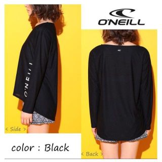 オニール(O'NEILL)のO'Neill レディス 水陸両用 UVラッシュ Tシャツ 黒　サイズ　M(サーフィン)