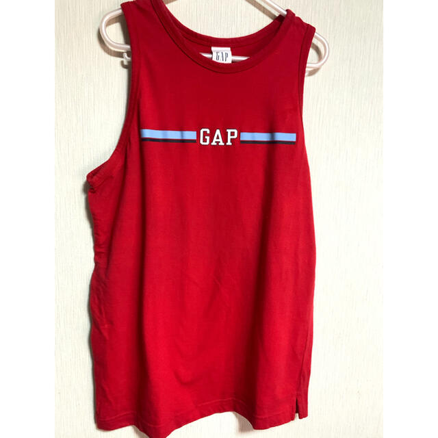 GAP Kids(ギャップキッズ)の【ギャップ】シンプルロゴ赤タンクトップ♪~M~GAP キッズ/ベビー/マタニティのキッズ服男の子用(90cm~)(Tシャツ/カットソー)の商品写真