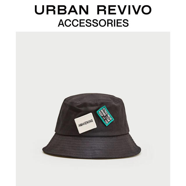 【新品未使用】urban revivoハット ブラック レディースの帽子(ハット)の商品写真