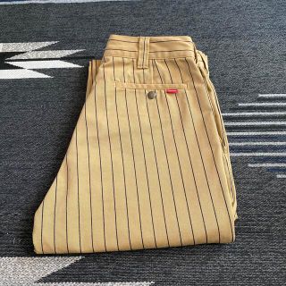 【最安値】Supreme work pant /ピンクストライプ 34