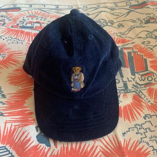 ポロラルフローレン(POLO RALPH LAUREN)のラルフローレン   ポロベア　コーデュロイ   キャップ　8-20 56cm(帽子)