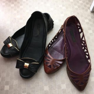 ルイヴィトン(LOUIS VUITTON)のLOUIS VUITTON　フラットシューズ　パンプス　2足セット(バレエシューズ)