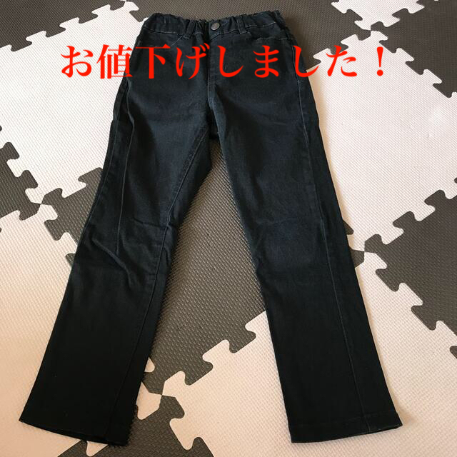 GU(ジーユー)のパンツ　110   ブラック キッズ/ベビー/マタニティのキッズ服男の子用(90cm~)(パンツ/スパッツ)の商品写真