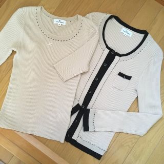 クレージュ アンサンブル(レディース)(ベージュ系)の通販 5点 クレージュ アンサンブル(レディース)(ベージュ系)の通販 5点