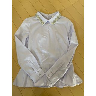 トランテアンソンドゥモード(31 Sons de mode)のトランテアン ラベンダーブラウス【美品】31 Sons de mode(シャツ/ブラウス(長袖/七分))