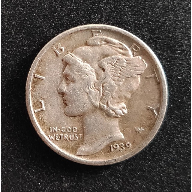 マーキュリーダイム銀貨 10セント1939年 アメリカ | energysource.com.br